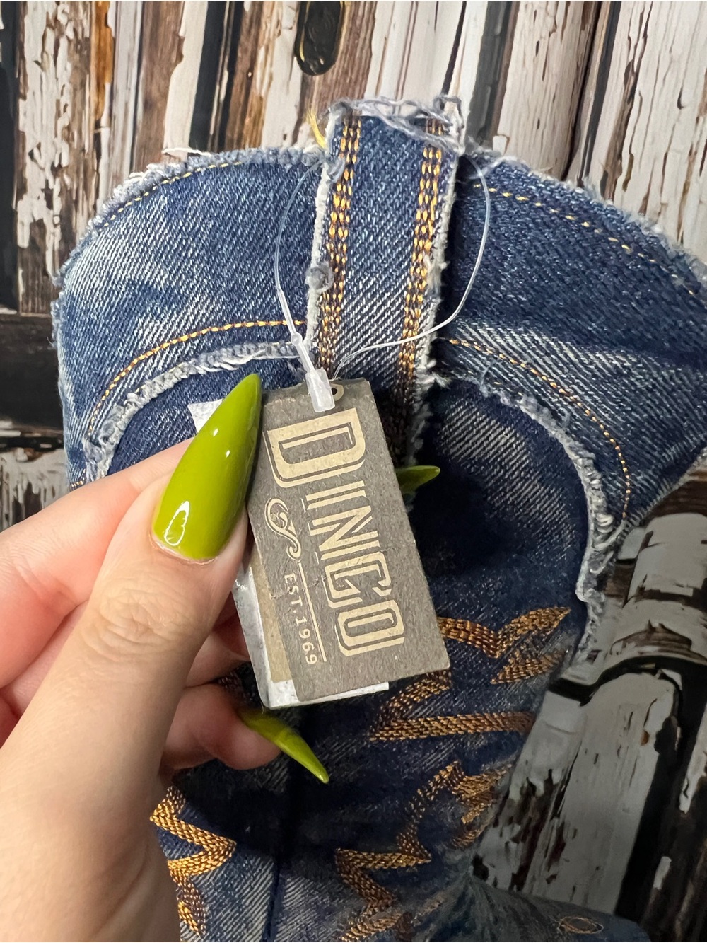 Denim Cowgirl boots By Dingo - Picture 6 of 9